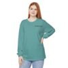 Avonem Women Garment-dyed Long Sleeve T-Shirt