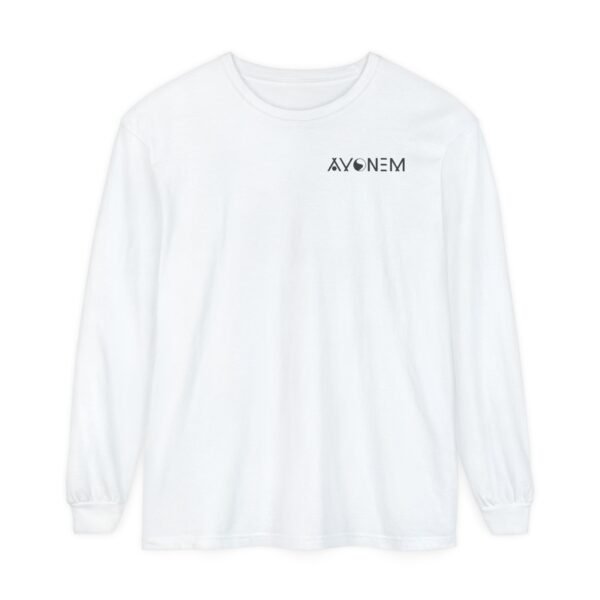 Avonem Women Garment-dyed Long Sleeve T-Shirt