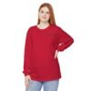 Avonem Women Garment-dyed Long Sleeve T-Shirt