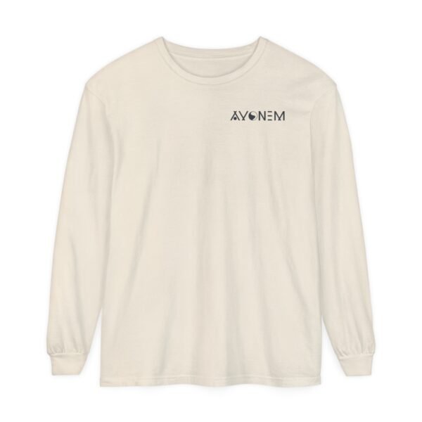 Avonem Women Garment-dyed Long Sleeve T-Shirt