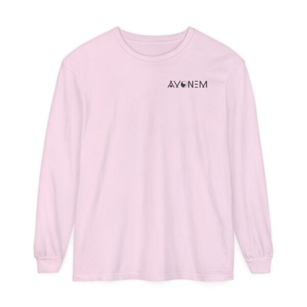 Avonem Women Garment-dyed Long Sleeve T-Shirt