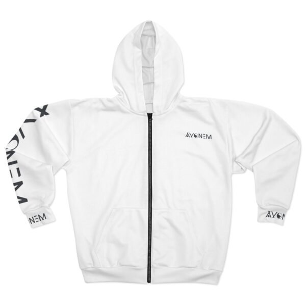 Avonem Men’s All-Over Print Zip Hoodie – Bold Style & Everyday Comfort