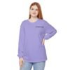 Avonem Women Garment-dyed Long Sleeve T-Shirt