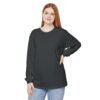 Avonem Women Garment-dyed Long Sleeve T-Shirt